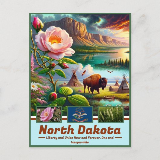 Carte Postale North Dakota Panorama : Voyage Pittoresque (Devant)