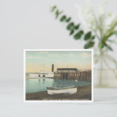 Carte Postale North Deer Isle Maine, Steamer at Dock, 1910 (Debout devant)