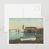 Carte Postale North Deer Isle Maine, Steamer at Dock, 1910 (Devant / Derrière)
