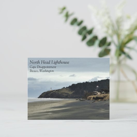 Carte Postale North Head Lighthouse, Cape Disappointment, WA (Debout devant)
