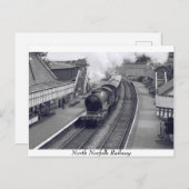 Carte postale North Norfolk Railway (Devant / Derrière)