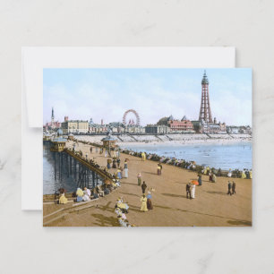 Carte Postale North Pier à Blackpool, Angleterre (vers 1900)
