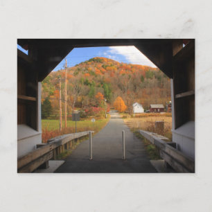 Carte Postale North River Valley Smith Pont couvert Colrain