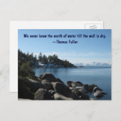 Carte Postale North Shore Lake Tahoe, Incline Village, Nevada (Devant / Derrière)