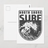 Carte Postale North Shore Surf Club Hawaii Emblem (Devant / Derrière)