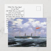 Carte Postale North Star Steam Yacht 1852 (Devant / Derrière)