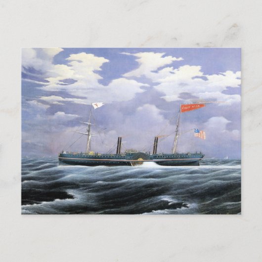 Carte Postale North Star Steam Yacht 1852 (Devant)
