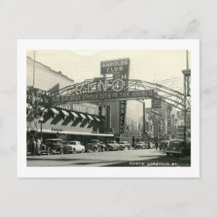 Carte Postale North Virginia St, Reno, Nevada Vintage