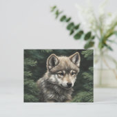 Carte postale North Woods Wolf Cub (Debout devant)