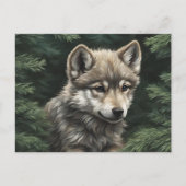 Carte postale North Woods Wolf Cub (Devant)