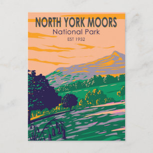 Carte Postale North York Moors National Park Angleterre Vintage