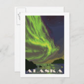 Carte Postale Northern Lights et Orcas - Fairbanks, Alaska (Devant / Derrière)