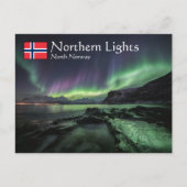 Carte Postale Northern Lights North Norvège (Devant)