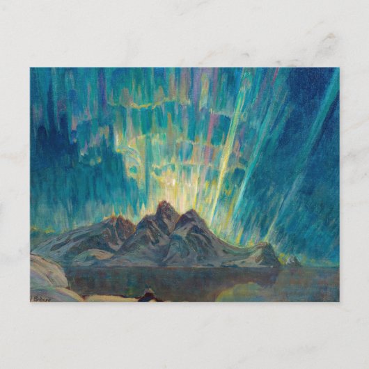 Carte Postale Northern Lights, North Norway by Anna Boberg (Devant)