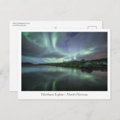 Carte Postale Northern Lights Norvège (Devant / Derrière)