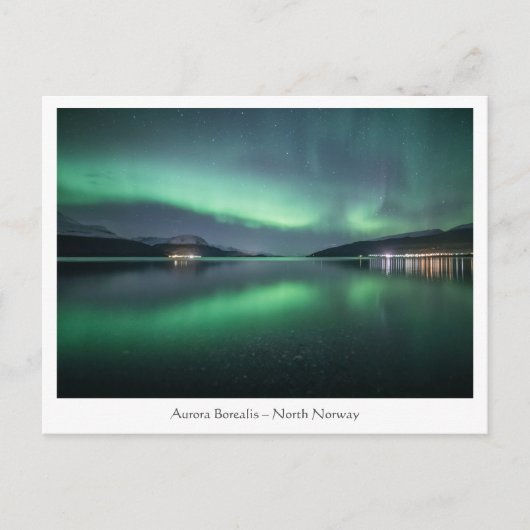 Carte Postale Northern Lights Norvège (Devant)