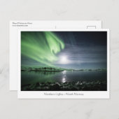 Carte Postale Northern Lights Norvège (Devant / Derrière)