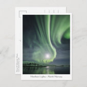 Carte Postale Northern Lights Norvège (Devant / Derrière)