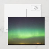 Carte Postale Northern Lights sur l'Alberta (Devant / Derrière)