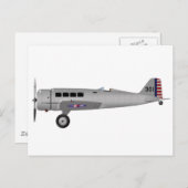 Carte Postale Northrop Y1C-19 Alpha (Devant / Derrière)