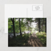 Carte postale Northumberland "Walk Near River" (Devant / Derrière)