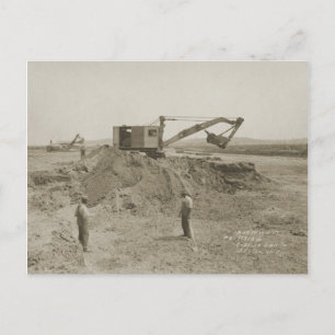 Carte Postale Northwest Crane and Shovel INGÉNIEUR DE MAINTENANC