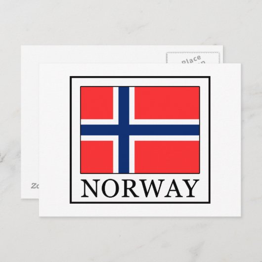 Carte Postale Norvège (Devant / Derrière)