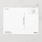 Carte Postale Norvège (Dos)