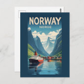 Carte Postale Norvège (Devant / Derrière)