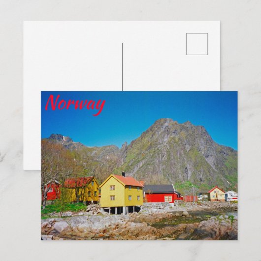 Carte Postale Norvège (Devant / Derrière)