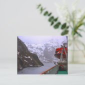 Carte Postale Norvège, Fijord du poste-vapeur (Debout devant)