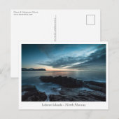 Carte Postale Norvège Îles Lofoten (Devant / Derrière)