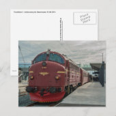 Carte Postale Norvège. NOHAB Di3 616 à Trondheim S (Devant / Derrière)