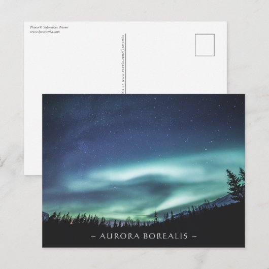 Carte postale Norvège Northern Lights (Devant / Derrière)