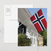 Carte Postale Norvège, Stavanger. Vue sur le centre-ville histor (Devant / Derrière)