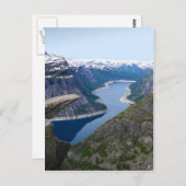 Carte Postale Norvège - Trolltunga (Devant / Derrière)