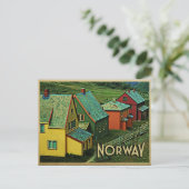 Carte Postale Norvège vintage (Debout devant)