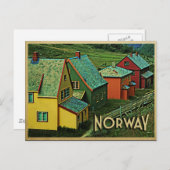Carte Postale Norvège vintage (Devant / Derrière)