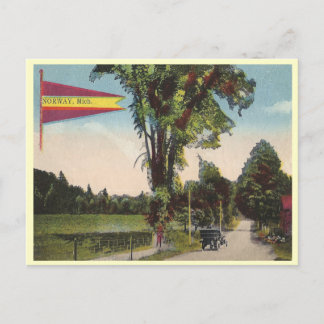 Carte Postale Norvège vintage Michigan