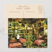 Carte Postale Norvège vintage, Oslo, restaurant traditionnel (Devant / Derrière)