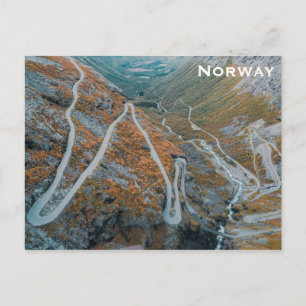 Carte Postale Norvège Voyage Photo Windy Fjord Road