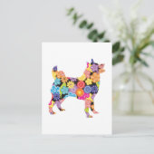 Carte Postale Norvégien Elkhound (Debout devant)