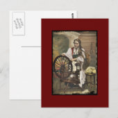 Carte Postale Norvégienne à une roue tournante (Devant / Derrière)