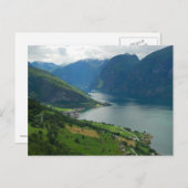 Carte postale norvégienne Fjord (Devant / Derrière)