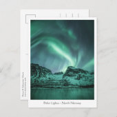 Carte postale norvégienne Polar Lights (Devant / Derrière)