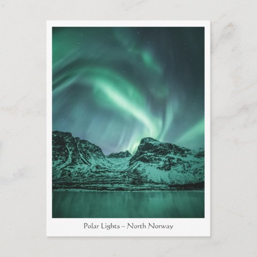 Carte postale norvégienne Polar Lights (Devant)