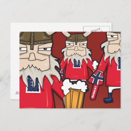 Carte postale norvégienne Viking (Devant / Derrière)