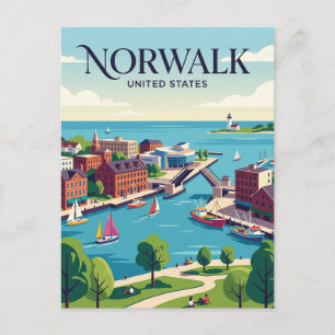 Carte Postale Norwalk Connecticut
