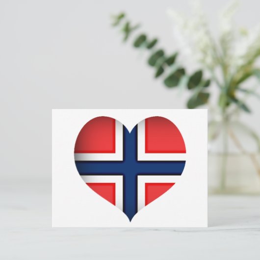 Carte Postale Norway Flag (Debout devant)