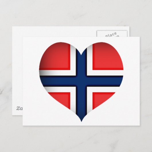 Carte Postale Norway Flag (Devant / Derrière)
